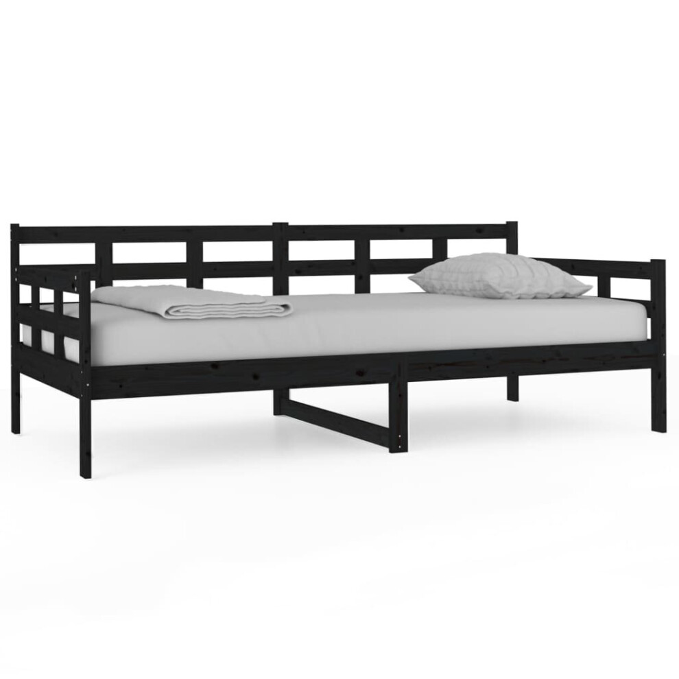 (black, 90 x 190 cm) vidaXL Solid Wood Pine Day Bed Indoor Bedroom Furniture Multi Colours/Sizes