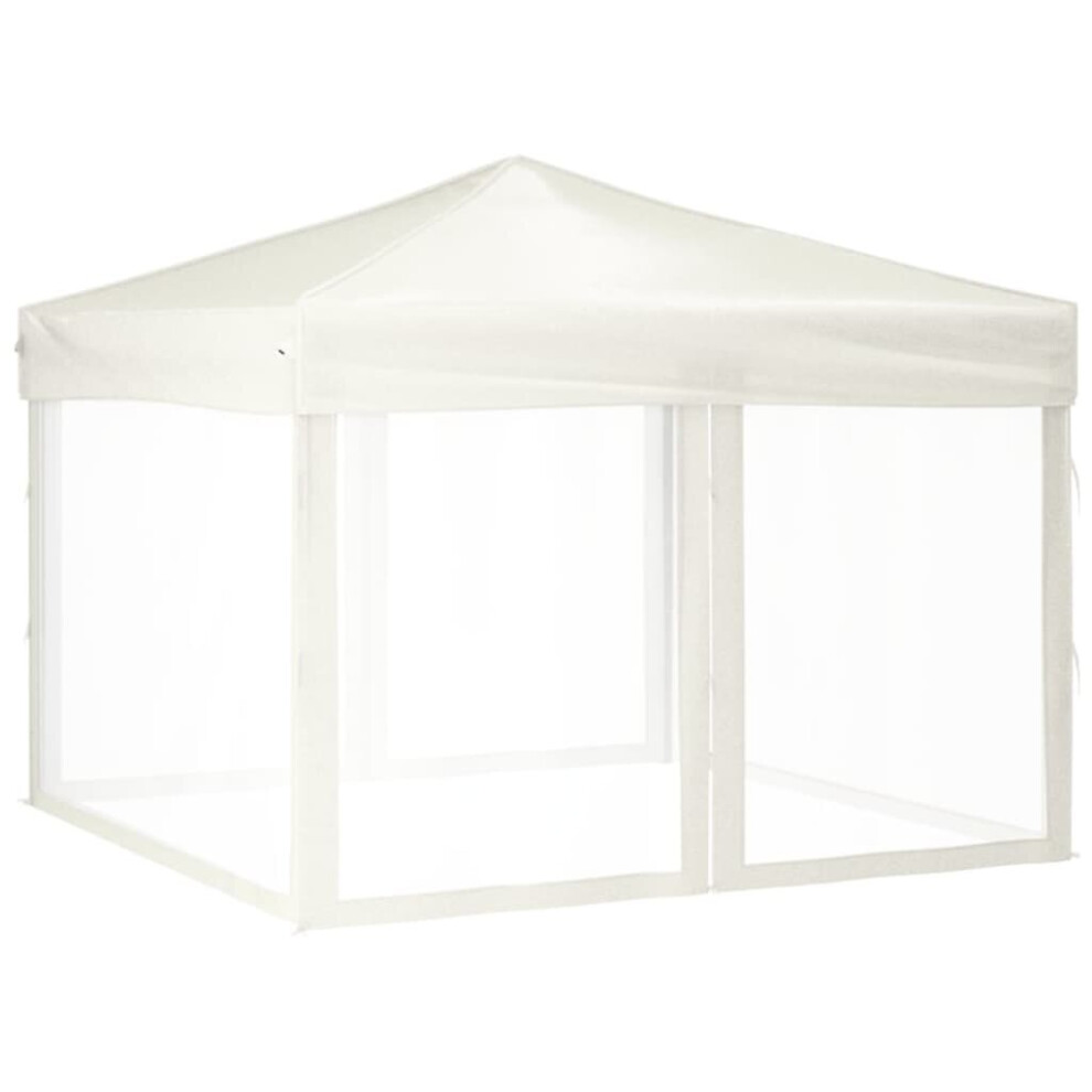 Vidaxl (Cream, 292 X 292 X 245 Cm) Folding Party Tent With Sidewalls Pavilion Marquee Multi Colours/Sizes