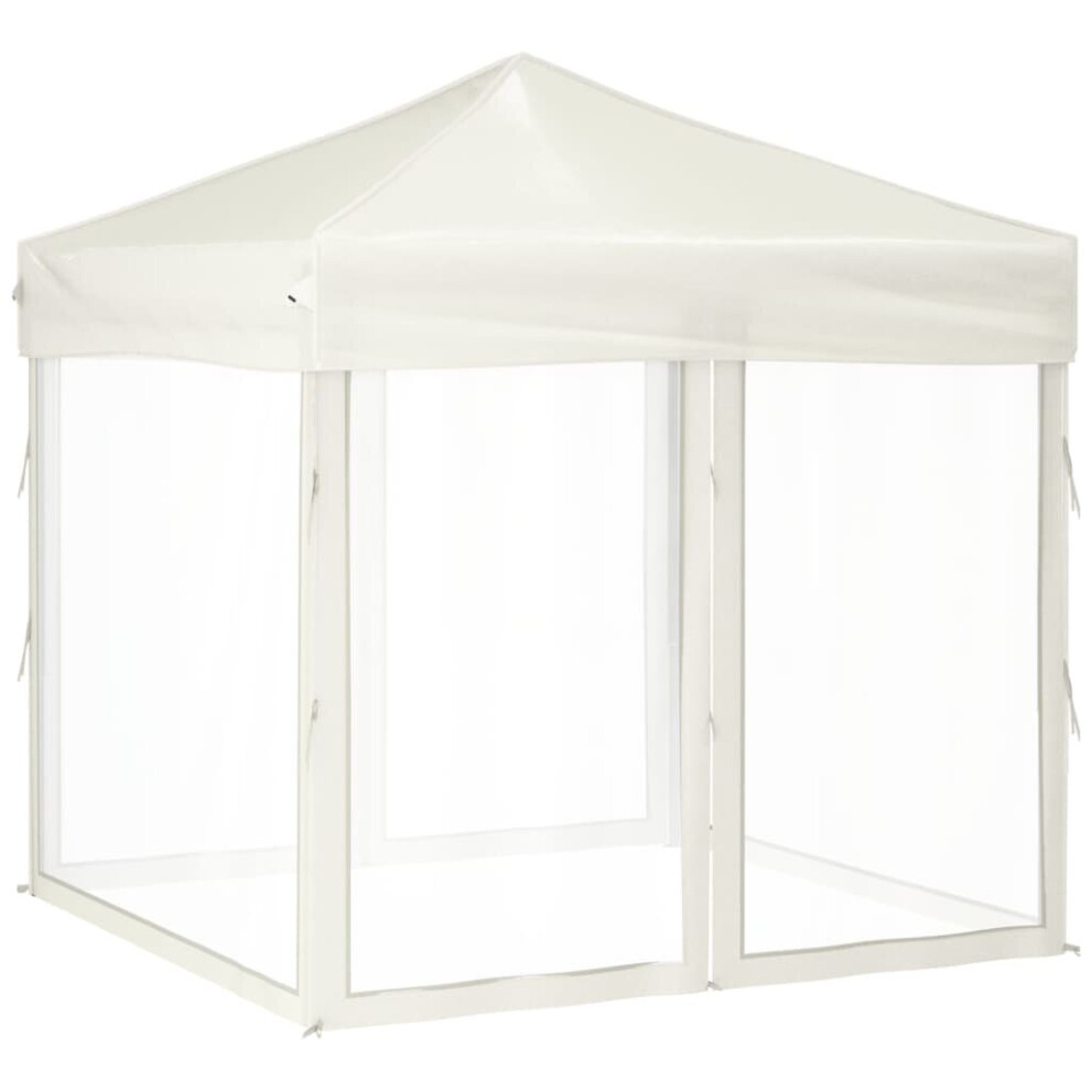 Vidaxl (Cream, 199 X 199 X 254 Cm) Folding Party Tent With Sidewalls Pavilion Marquee Multi Colours/Sizes