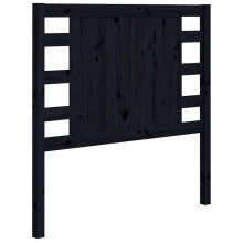 (black, 81 x 4 x 100 cm) vidaXL Headboard Bedroom Bed Headboard Decorative Bed Header Solid Wood Pine