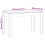 VidaXL (smoked oak) vidaXL Dining Table Kitchen Table Dining Room Dinner Table Engineered Wood 2