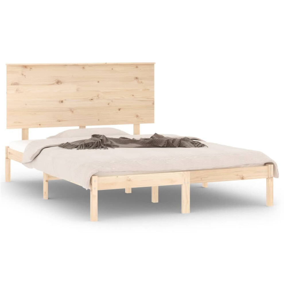 (brown, 120 x 190 cm) vidaXL Solid Wood Pine Bed Frame Wooden Bedstead Bed Base Multi Colours/Sizes