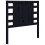 VidaXL (black, 96 x 4 x 100 cm) vidaXL Headboard Bedroom Bed Headboard Decorative Bed Header Solid Wood Pine 1