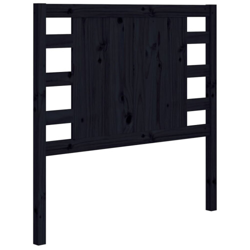 VidaXL (black, 96 x 4 x 100 cm) vidaXL Headboard Bedroom Bed Headboard Decorative Bed Header Solid Wood Pine