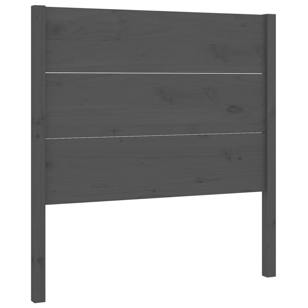 (grey, 81 x 4 x 100 cm) vidaXL Solid Wood Pine Headboard Wooden Bedroom Bed Header Multi Colours/Sizes