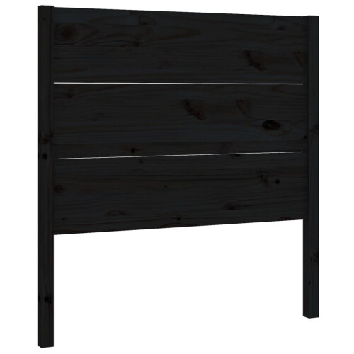 VidaXL (black, 96 x 4 x 100 cm) vidaXL Headboard Bedroom Bed Headboard Decorative Bed Header Solid Wood Pine