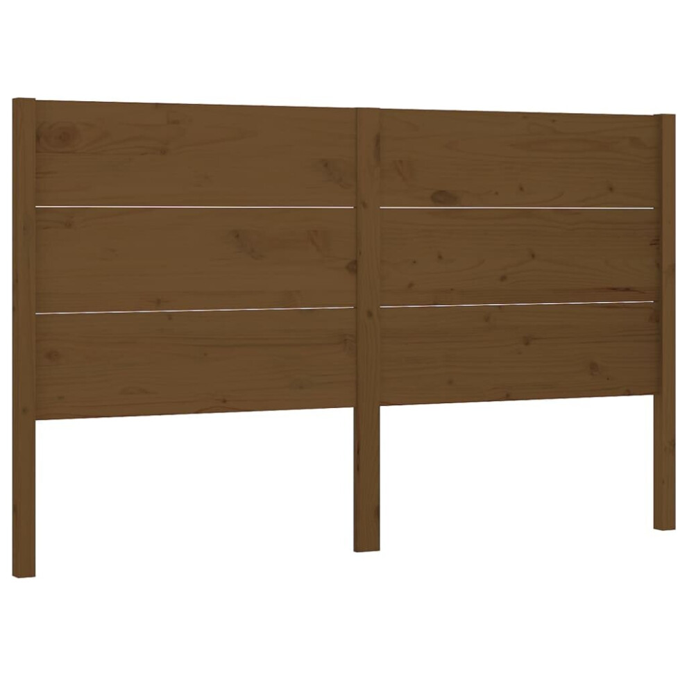 Vidaxl (Honey Brown, 126 X 4 X 100 Cm) Headboard Bedroom Bed Headboard Decorative Bed Header Solid Wood Pine
