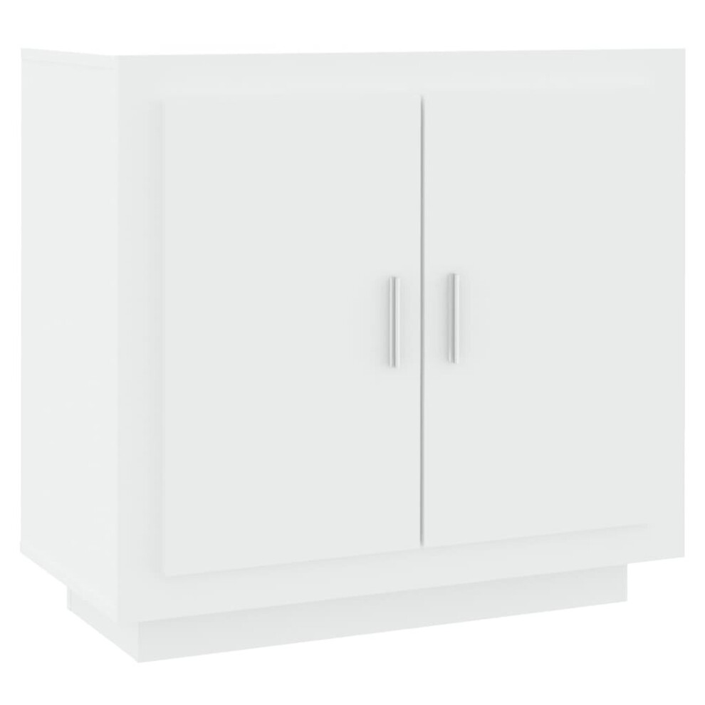 (white) vidaXL Sideboard Engineered Wood Storage Side Cabinet Furniture Multi Colours