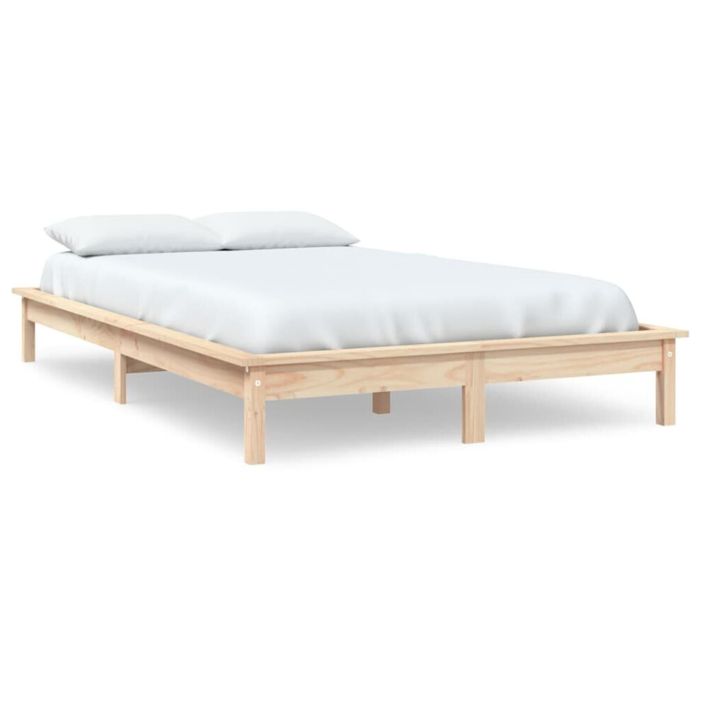 (brown, 160 x 200 cm) vidaXL Solid Wood Pine Bed Frame Wooden Bedstead Bed Base Multi Colours/Sizes