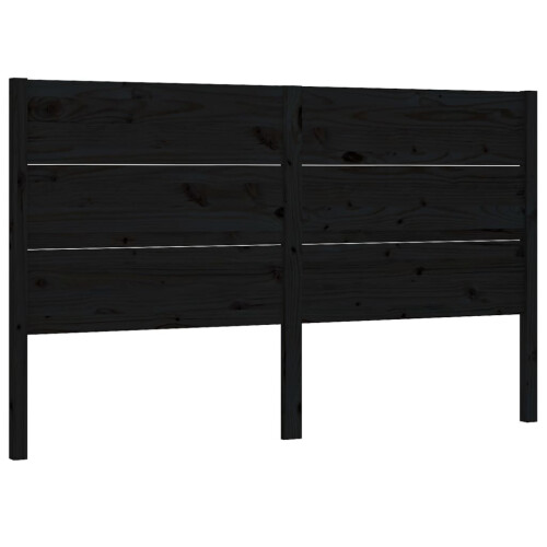 VidaXL (black, 126 x 4 x 100 cm) vidaXL Headboard Bedroom Bed Headboard Decorative Bed Header Solid Wood Pine