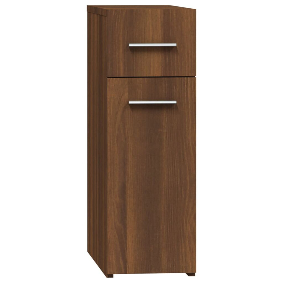 (brown oak) vidaXL Apothecary Cabinet Chipboard Home Storage Cabinet Set Multi Colours