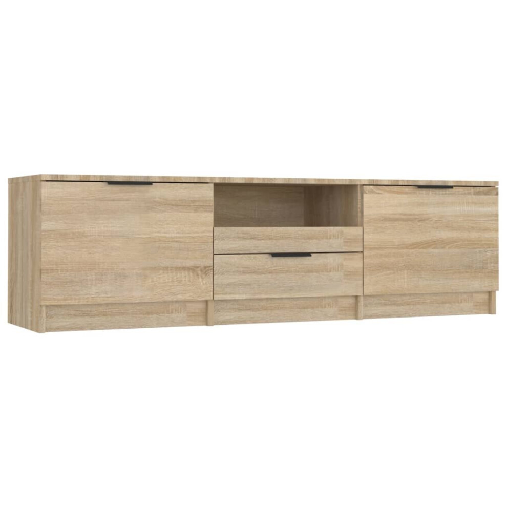 (sonoma oak) vidaXL TV Cabinet Engineered Wood Living Room Indoor Media Unit Multi Colours