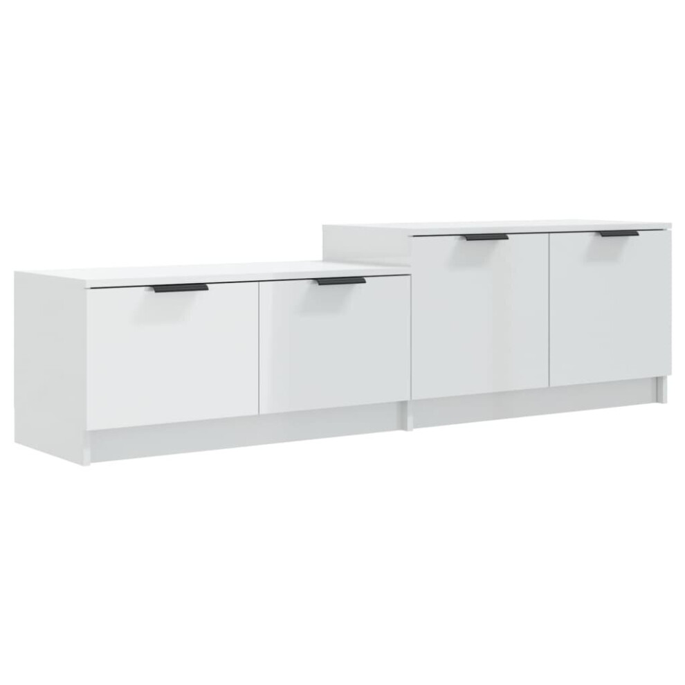 (high gloss white) vidaXL TV Cabinet Engineered Wood Stereo Side Cabinet Furniture Multi Colours