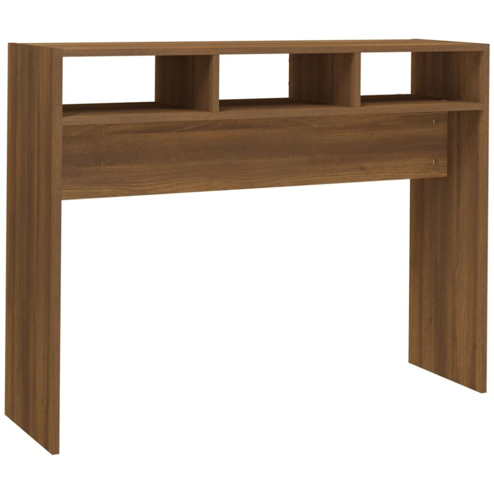 Vidaxl ( Oak) Console Table Hallway Accent Couch Table End Side Table Engineered Wood Brown