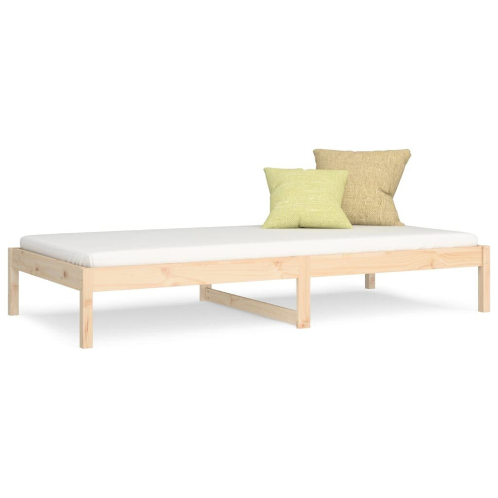 Vidaxl (Brown, 90 X 190 Cm) Day Bed Guest Sofa Occasional Sofa Bed Daybed Couch Solid Wood Pine