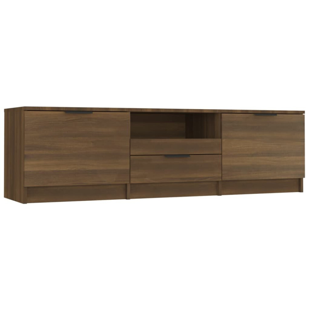 (brown oak) vidaXL TV Cabinet Engineered Wood Living Room Indoor Media Unit Multi Colours