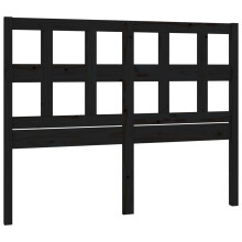 (black, 145.5 x 4 x 100 cm) vidaXL Bed Headboard Home Bedroom Decorative Bed Header Panel Solid Wood Pine