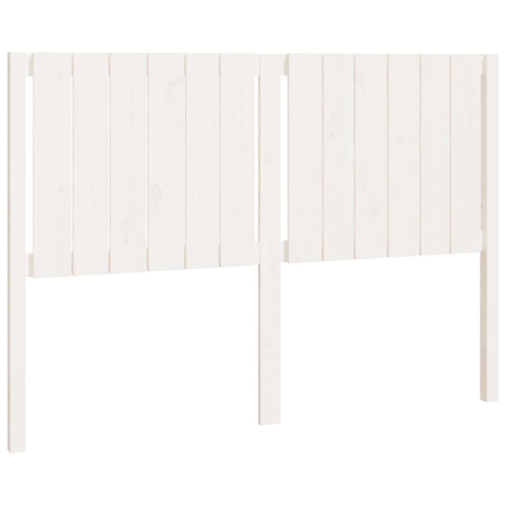 (white, 140.5 x 4 x 100 cm) vidaXL Solid Wood Pine Bed Headboard Home Wooden Bedstead Multi Colours/Sizes