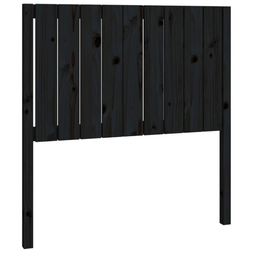 VidaXL (black, 95.5 x 4 x 100 cm) vidaXL Bed Headboard Home Bedroom Decorative Bed Header Panel Solid Wood Pine