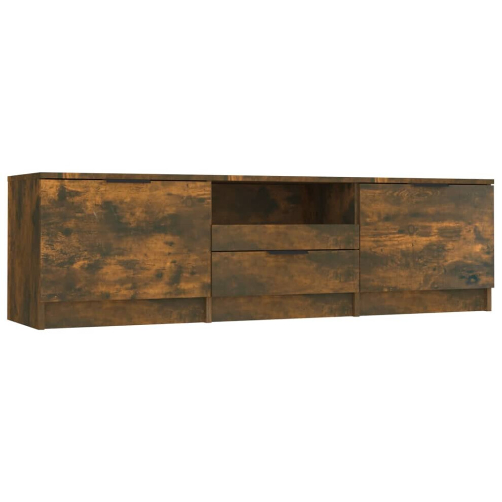 (smoked oak) vidaXL TV Cabinet Engineered Wood Living Room Indoor Media Unit Multi Colours