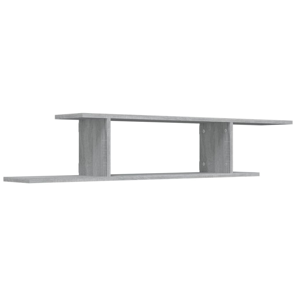Vidaxl (Grey Sonoma) Wall-Mounted Tv Shelf Floating Wall Tv Unit Tv Stand Engineered Wood