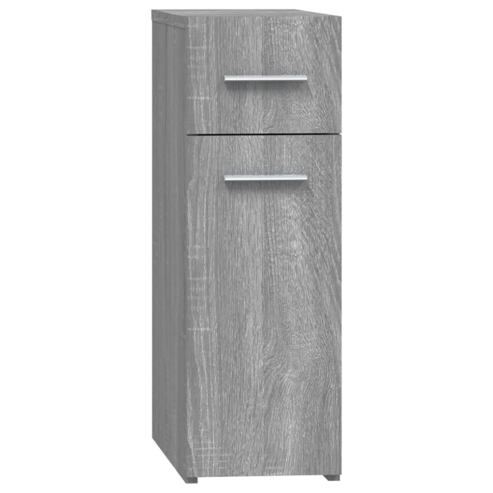 (grey sonoma) vidaXL Apothecary Cabinet Chipboard Home Storage Cabinet Set Multi Colours