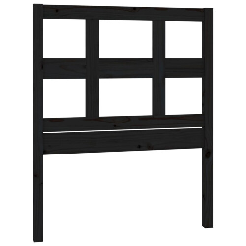 VidaXL (black, 95.5 x 4 x 100 cm) vidaXL Bed Headboard Home Bedroom Decorative Bed Header Panel Solid Wood Pine