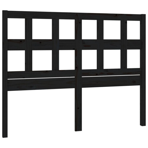 VidaXL (black, 185.5 x 4 x 100 cm) vidaXL Bed Headboard Home Bedroom Decorative Bed Header Panel Solid Wood Pine