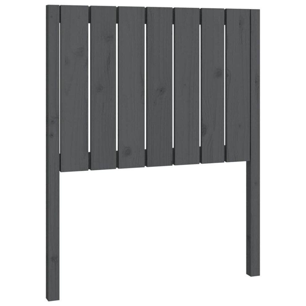 (grey, 80.5 x 4 x 100 cm) vidaXL Solid Wood Pine Bed Headboard Home Wooden Bedstead Multi Colours/Sizes