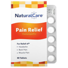 NatraBio, Pain Relief, 60 Tablets