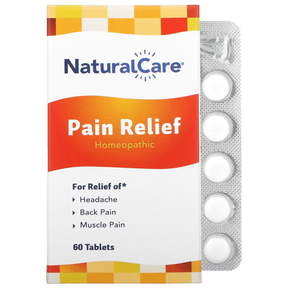 NatraBio, Pain Relief, 60 Tablets