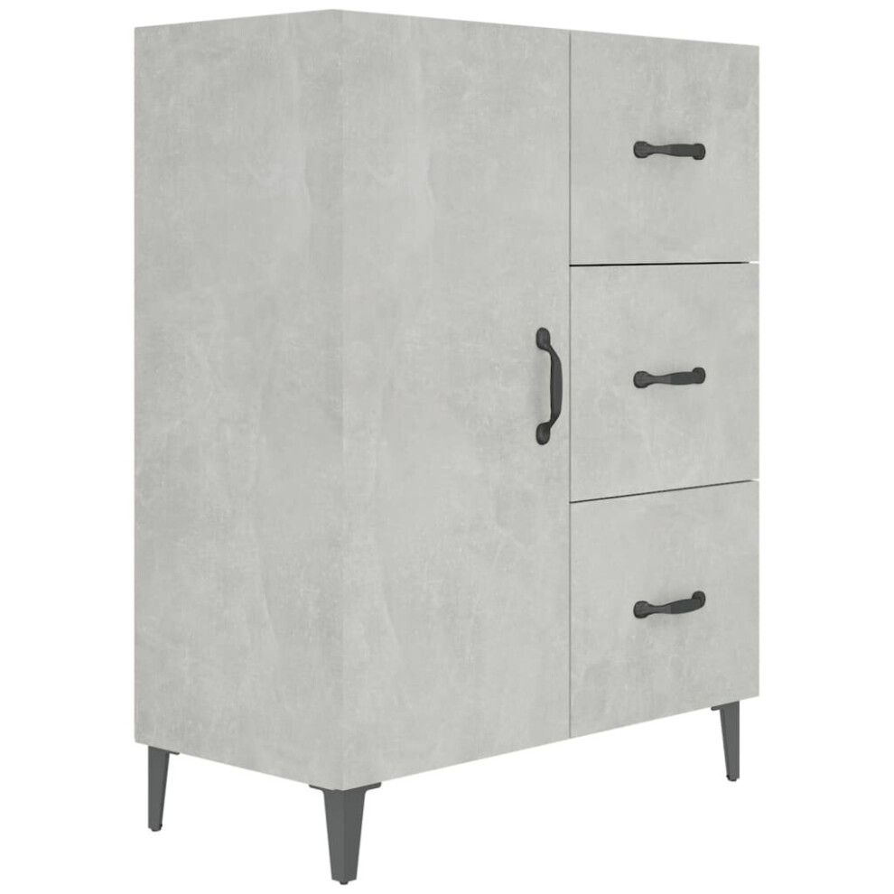 (concrete grey) vidaXL Sideboard Engineered Wood Home Organiser Drawer Cabinet Multi Colours