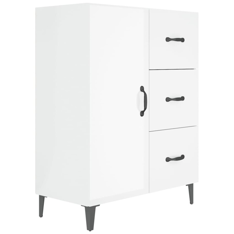 (high gloss white) vidaXL Sideboard Engineered Wood Home Organiser Drawer Cabinet Multi Colours