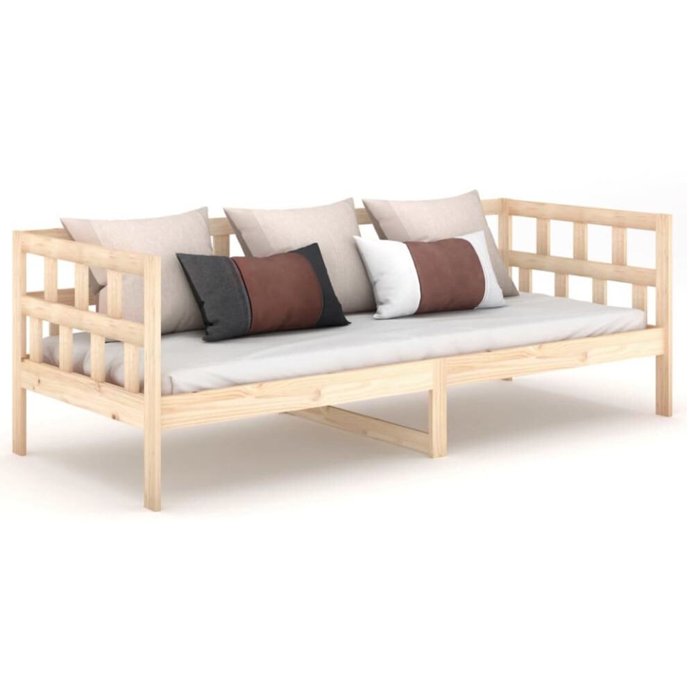 Vidaxl (Brown, 80 X 200 Cm) Day Bed Guest Sofa Occasional Sofa Bed Daybed Couch Solid Wood Pine