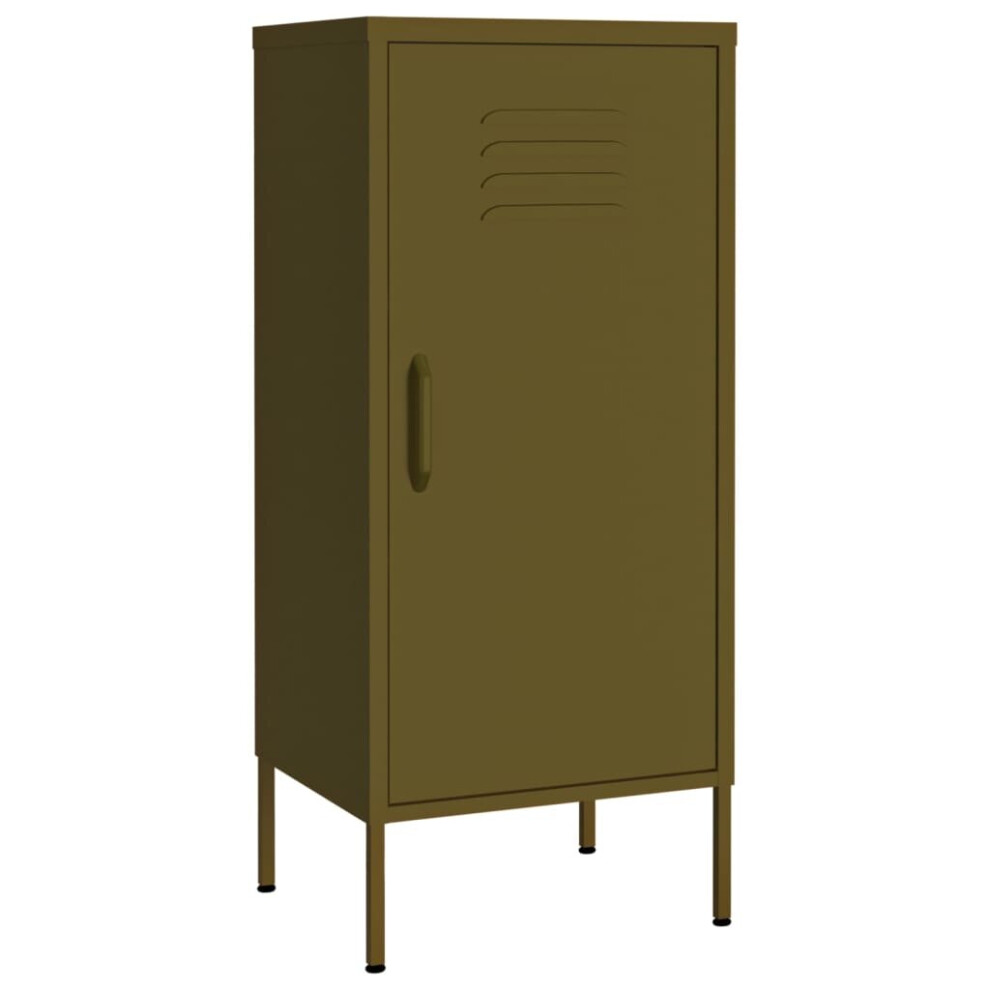 Vidaxl (Olive Green) Storage Cabinet Steel Sideboard Bookcase Book Cabinet Multi Colours