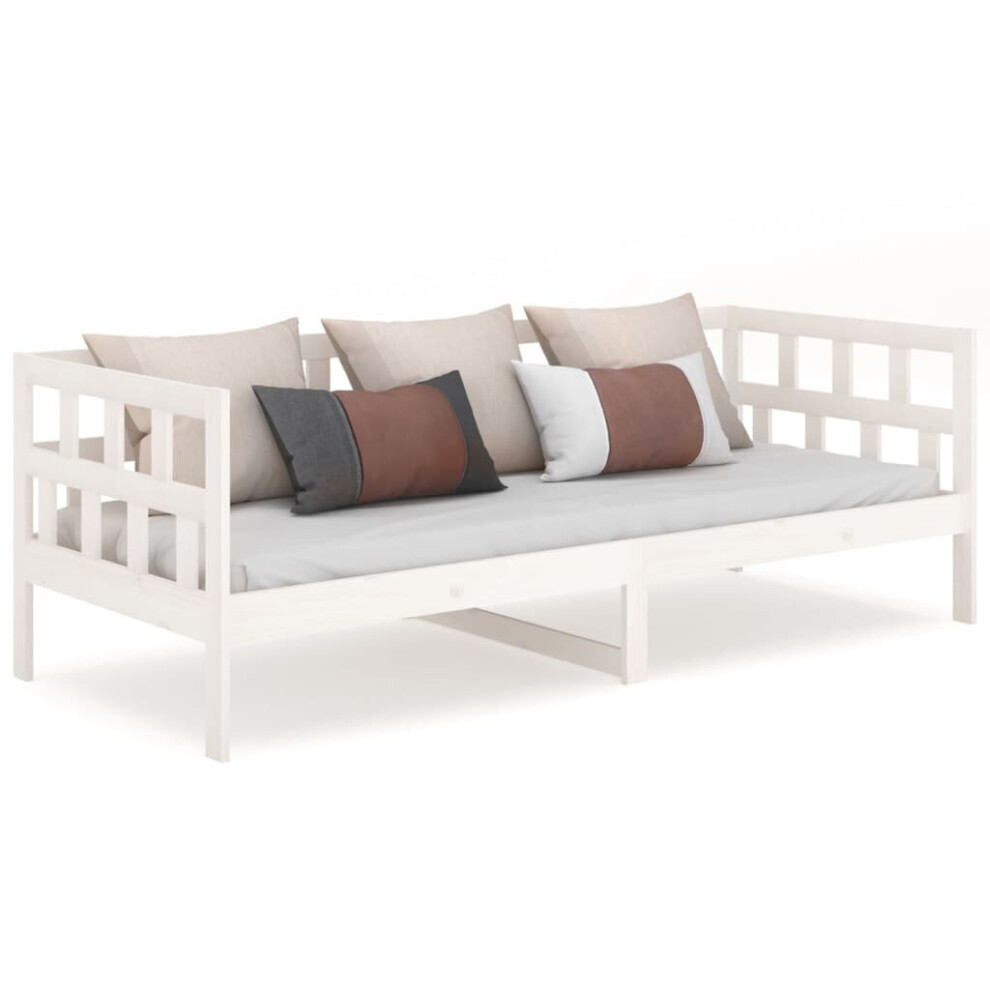 (white, 90 x 200 cm) vidaXL Solid Wood Pine Day Bed Guest Sofa Overnight Bed Multi Colours/Sizes