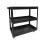 (Black) 3 Tier Workshop Cart Heavy Duty Cart With Wheels 5