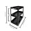 (Black) 3 Tier Workshop Cart Heavy Duty Cart With Wheels 3