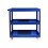 (Blue) 3 Tier Workshop Cart Heavy Duty Cart With Wheels 4
