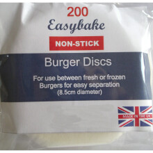 8.5cm Burger Wax Discs - Fresh/Frozen Hamburger Paper, ~200 Discs, Prevent Sticking & Easy Separation NJEBC4