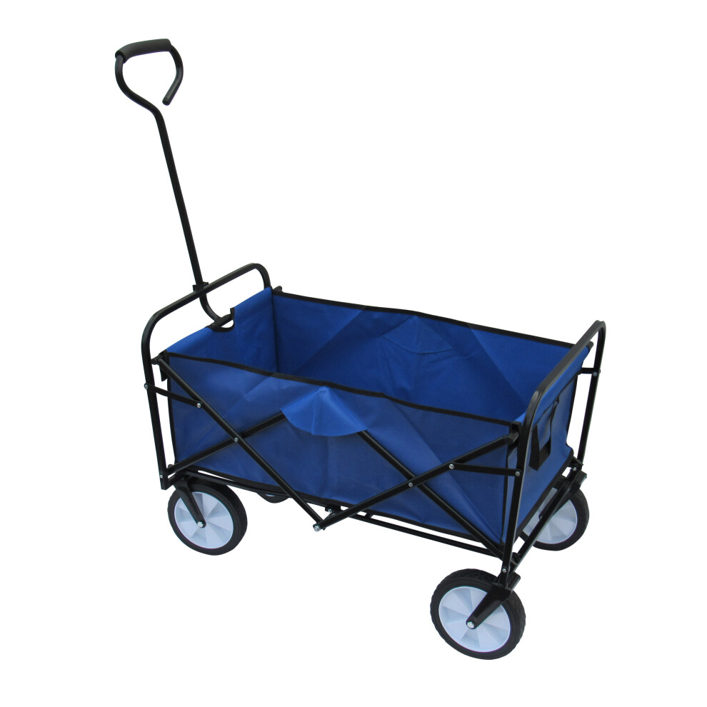 Pull Along Folding Hand Cart (Beach Trolley Garden Wagon Camping)