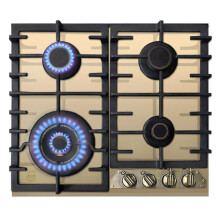 Kaiser Empire 4 Burner 58cm Turbo Gas Hob - Ivory