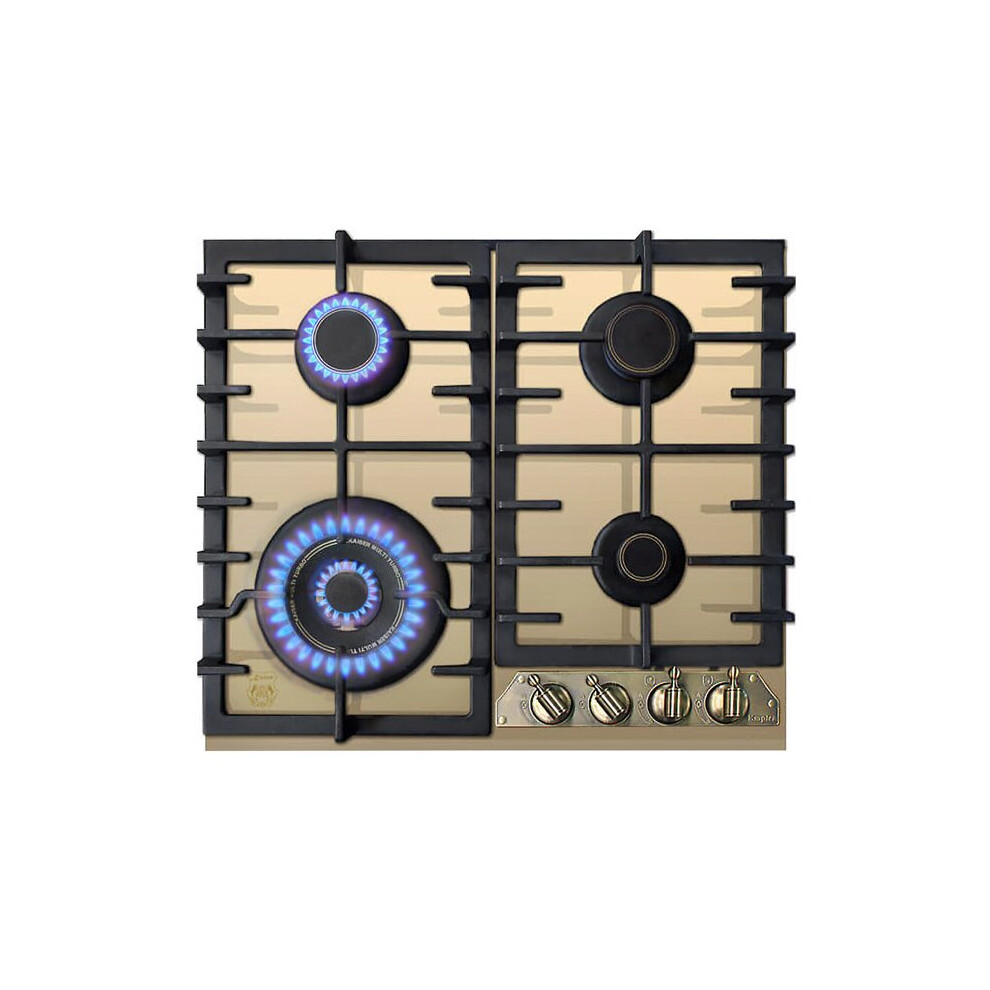 Kaiser Empire 4 Burner 58Cm Turbo Gas Hob - Ivory White