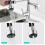 (Dold) Kitchen Faucet With Dual Nozzle Pull Down Sprayer Contemporary Single Handle Kitchen Sink Faucet Solid Brass Spring Kitchen Faucet 11