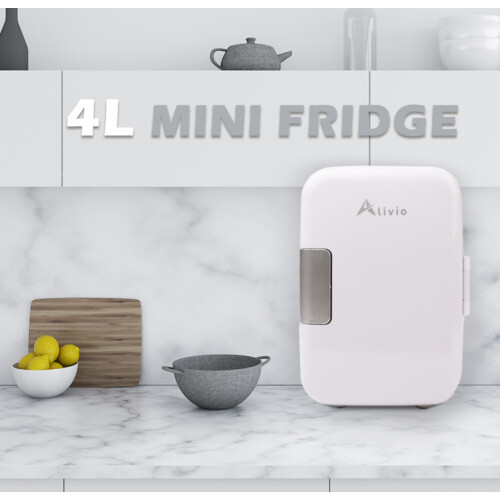 Alivio 4L Portable Mini Fridge bedroom drinks tabletop small caravan