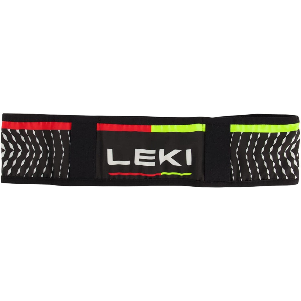 Leki Trail Running Pole Unisex Running Belt, Black/White - S/M