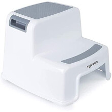 Rainberg 2 Step Stool for Kids, Sturdy Double Step Stool for Toddlers, Anti-Slip Stool for Children,Toddler's Stool for Potty Training and Use in the