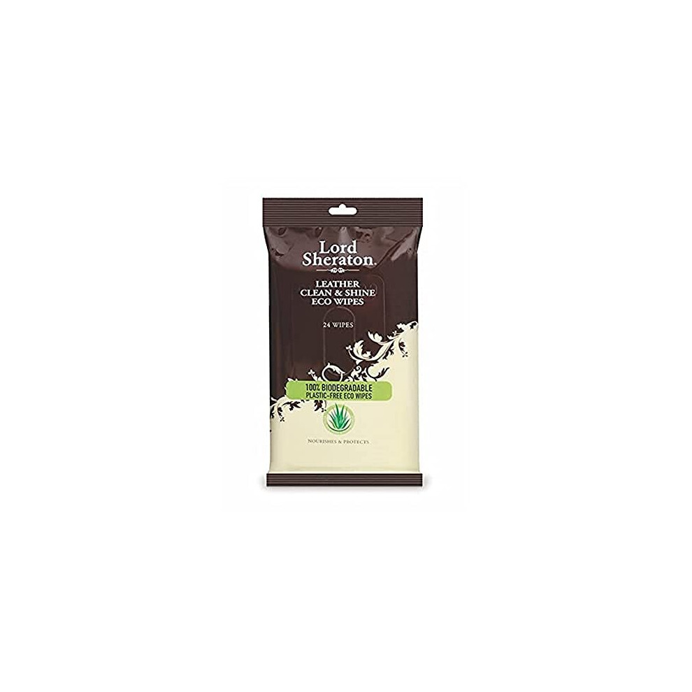 Lord Sheraton 83567 Leather Clean And Shine Wipes, Clear
