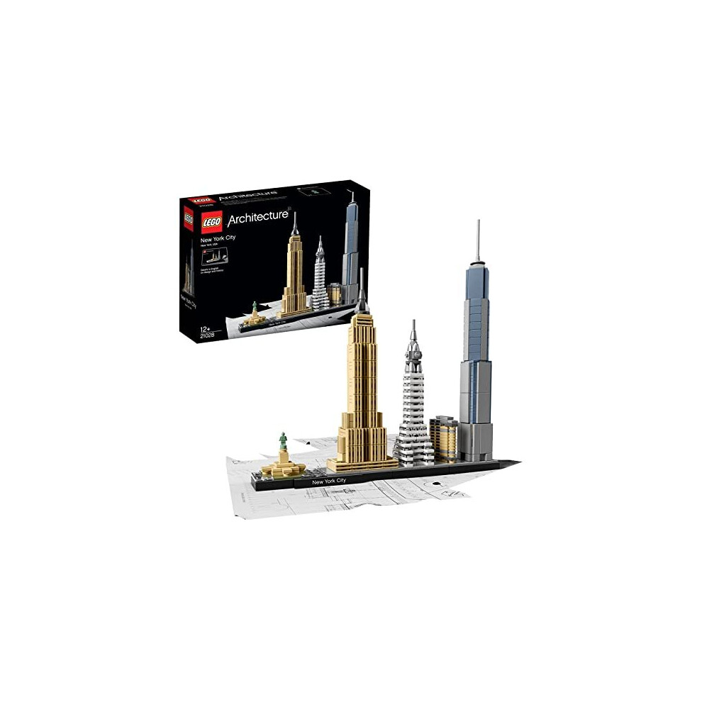LEGO 21028 Architecture New York City Skyline, Collectible Model Kit for Adults to Build, Creative Activity, Home Decor Gift Idea 