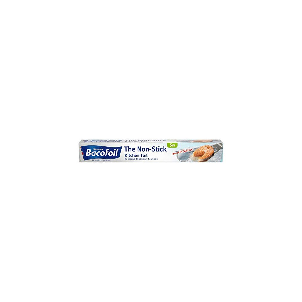 Bacofoil The Non-Stick Kitchen Foil, High Quality, Tear-Resistant and Easy to Cut, 30cm x 5m, X6